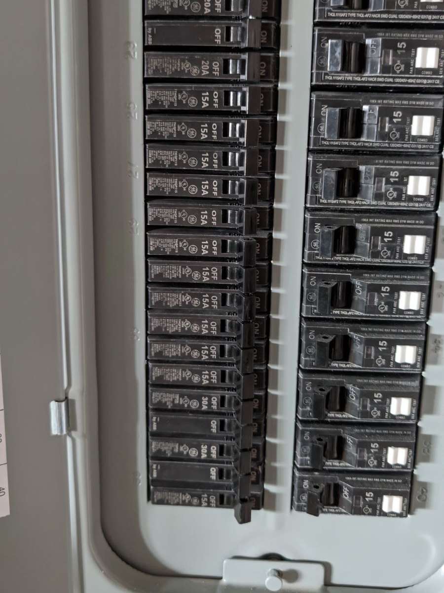 a close up of an Arc Fault Circuit Interrupter